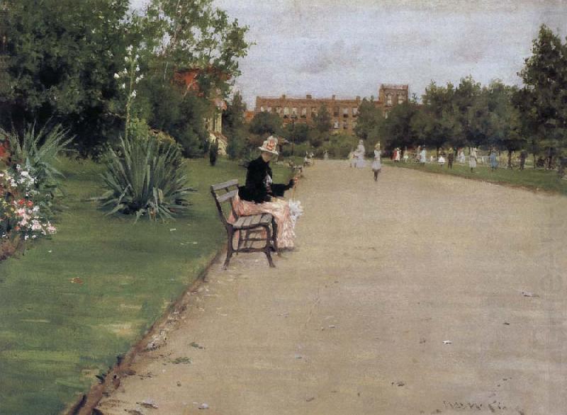 The view of park, William Merritt Chase